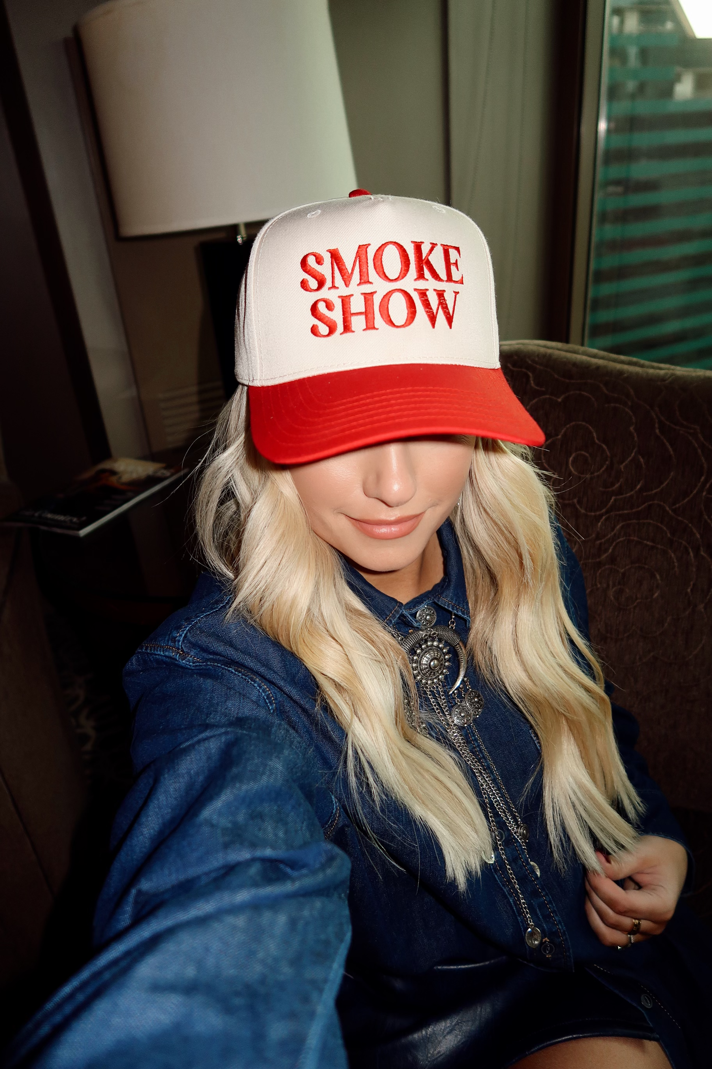 Ruby Moon - Smoke Show- Embroidered Hat