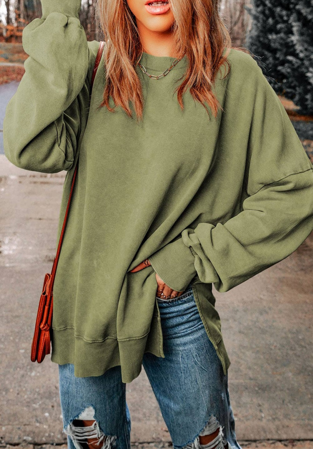 Everyday Basic Sweatshirt - green