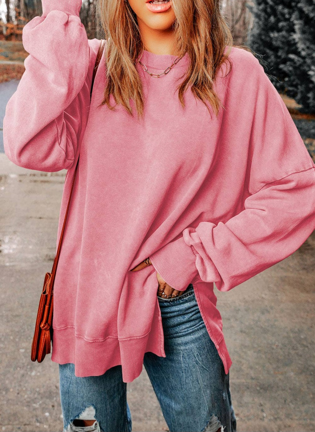 Everyday Basic Sweatshirt - pink