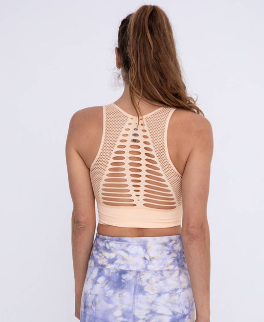 Wilder Seamless Sports Bra in Apricot Ice