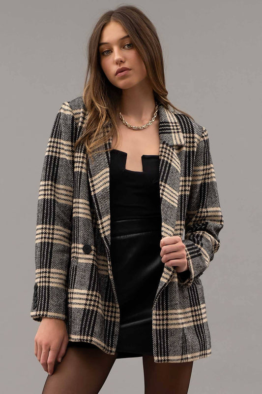 The Gerri Plaid Blazer